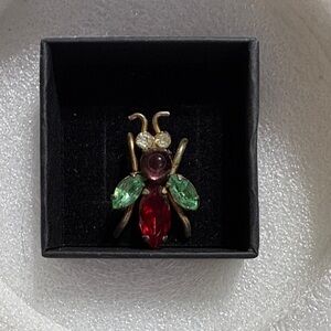 Signed Coro beetle brooch